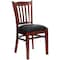 Flash Furniture Hercules Restaurant Chair, Wood Back, 17-1/2 in W 20-3/4" L 34-1/2" H, Vinyl Seat XU-DGW0008VRT-MAH-BLKV-GG - alternate 10