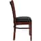 Flash Furniture Hercules Restaurant Chair, Wood Back, 17-1/2 in W 20-3/4" L 34-1/2" H, Vinyl Seat XU-DGW0008VRT-MAH-BLKV-GG - alternate 3
