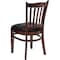 Flash Furniture Hercules Restaurant Chair, Wood Back, 17-1/2 in W 20-3/4" L 34-1/2" H, Vinyl Seat XU-DGW0008VRT-MAH-BLKV-GG - alternate 8