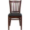 Flash Furniture Hercules Restaurant Chair, Wood Back, 17-1/2 in W 20-3/4" L 34-1/2" H, Vinyl Seat XU-DGW0008VRT-MAH-BLKV-GG - alternate 9