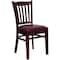 Flash Furniture Hercules Restaurant Chair, Wood Back, 17-1/2 in W 20-3/4" L 34-1/2" H, Vinyl Seat XU-DGW0008VRT-MAH-BURV-GG - alternate 4