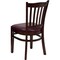 Flash Furniture Hercules Restaurant Chair, Wood Back, 17-1/2 in W 20-3/4" L 34-1/2" H, Vinyl Seat XU-DGW0008VRT-MAH-BURV-GG - alternate 5