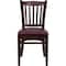 Flash Furniture Hercules Restaurant Chair, Wood Back, 17-1/2 in W 20-3/4" L 34-1/2" H, Vinyl Seat XU-DGW0008VRT-MAH-BURV-GG - alternate 8