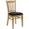 Flash Furniture Hercules Restaurant Chair, Wood Back, 17-1/2 in W 20-3/4" L 34-1/2" H XU-DGW0008VRT-NAT-BLKV-GG - alternate 3