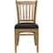 Flash Furniture Hercules Restaurant Chair, Wood Back, 17-1/2 in W 20-3/4" L 34-1/2" H XU-DGW0008VRT-NAT-BLKV-GG - alternate 7