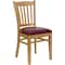 Flash Furniture Hercules Restaurant Chair, Wood Back, 17-1/2 in W 20-3/4" L 34-1/2" H XU-DGW0008VRT-NAT-BURV-GG - alternate 4