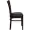 Flash Furniture Hercules Restaurant Chair, Wood Back, 17-1/2 in W 20-3/4" L 34-1/2" H XU-DGW0008VRT-WAL-BLKV-GG - alternate 9