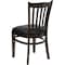 Flash Furniture Hercules Restaurant Chair, Wood Back, 17-1/2 in W 20-3/4" L 34-1/2" H XU-DGW0008VRT-WAL-BLKV-GG - alternate 8