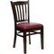 Flash Furniture Hercules Restaurant Chair, Wood Back, 17-1/2 in W 20-3/4" L 34-1/2" H XU-DGW0008VRT-WAL-BURV-GG - alternate 5