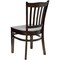 Flash Furniture Hercules Restaurant Chair, 17-1/2 in W 20-3/4" L 34-1/2" H, Fixed, Beech Wood Seat XU-DGW0008VRT-WAL-GG - alternate 2