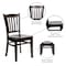 Flash Furniture Hercules Restaurant Chair, 17-1/2 in W 20-3/4" L 34-1/2" H, Fixed, Beech Wood Seat XU-DGW0008VRT-WAL-GG - alternate 6