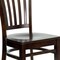 Flash Furniture Hercules Restaurant Chair, 17-1/2 in W 20-3/4" L 34-1/2" H, Fixed, Beech Wood Seat XU-DGW0008VRT-WAL-GG - alternate 9