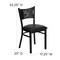 Flash Furniture Hercules Restaurant Chair, 17-1/4 in W 20" L 33-1/4" H XU-DG-60099-COF-BLKV-GG - alternate 3