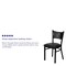 Flash Furniture Hercules Restaurant Chair, 17-1/4 in W 20" L 33-1/4" H XU-DG-60099-COF-BLKV-GG - alternate 4
