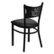 Flash Furniture Hercules Restaurant Chair, 17-1/4 in W 20" L 33-1/4" H XU-DG-60099-COF-BLKV-GG - alternate 2