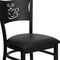 Flash Furniture Hercules Restaurant Chair, 17-1/4 in W 20" L 33-1/4" H XU-DG-60099-COF-BLKV-GG - alternate 8