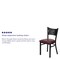 Flash Furniture Hercules Restaurant Chair, 17-1/4 in W 20" L 33-1/4" H XU-DG-60099-COF-BURV-GG - alternate 5