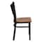 Flash Furniture Hercules Restaurant Chair, 17-1/4 in W 20" L 33-1/4" H, Plywood Seat XU-DG-60099-COF-CHYW-GG - alternate 3