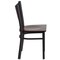 Flash Furniture Hercules Restaurant Chair, 17-1/4 in W 20" L 33-1/4" H XU-DG-60099-COF-WALW-GG - alternate 3