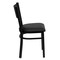 Flash Furniture Hercules Restaurant Chair, Black Back, 17-1/4 in W 20" L 33-1/4" H XU-DG-60115-GRD-BLKV-GG - alternate 5