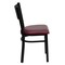Flash Furniture Hercules Restaurant Chair, Black Back, 17-1/4 in W 20" L 33-1/4" H, Vinyl Seat XU-DG-60115-GRD-BURV-GG - alternate 2
