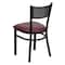Flash Furniture Hercules Restaurant Chair, Black Back, 17-1/4 in W 20" L 33-1/4" H, Vinyl Seat XU-DG-60115-GRD-BURV-GG - alternate 6