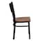 Flash Furniture Hercules Restaurant Chair, 17-1/4 in W 20" L 33-1/4" H, Plywood Seat XU-DG-60115-GRD-CHYW-GG - alternate 2