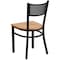 Flash Furniture Hercules Restaurant Chair, 17-1/4 in W 20" L 33-1/4" H XU-DG-60115-GRD-NATW-GG - alternate 2