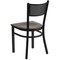 Flash Furniture Hercules Restaurant Chair, 17-1/4 in W 20" L 33-1/4" H XU-DG-60115-GRD-WALW-GG - alternate 2