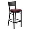 Flash Furniture Restaurant Stool, Grid Back, Burgundy Sea XU-DG-60116-GRD-BAR-BURV-GG - alternate 5
