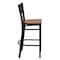 Flash Furniture Restaurant Stool, Grid Back, Cherry Seat XU-DG-60116-GRD-BAR-CHYW-GG - alternate 4