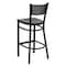 Flash Furniture Restaurant Stool, Grid Back, Mahogany Sea XU-DG-60116-GRD-BAR-MAHW-GG - alternate 3