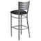 Flash Furniture Barstool, Slat Back, Silver w/Black Seat XU-DG-60402-BAR-BLKV-GG - alternate 4