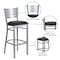 Flash Furniture Barstool, Slat Back, Silver w/Black Seat XU-DG-60402-BAR-BLKV-GG - alternate 8
