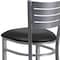 Flash Furniture Barstool, Slat Back, Silver w/Black Seat XU-DG-60402-BAR-BLKV-GG - alternate 6