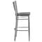 Flash Furniture Barstool, Slat Back, Slvr w/Mahogany Seat XU-DG-60402-BAR-MAHW-GG - alternate 5