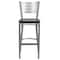 Flash Furniture Barstool, Slat Back, Slvr w/Mahogany Seat XU-DG-60402-BAR-MAHW-GG - alternate 6
