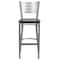 Flash Furniture Barstool, Slat Back, Silver w/Walnut Seat XU-DG-60402-BAR-WALW-GG - alternate 6