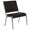 Flash Furniture Contemporary Chair Hercules Bar Chair, Slvr Frm, Blk Fbrc, No Arms, 18" Height, Plastic, Black Fabric XU-DG-60442-660-1-BK-GG - alternate 3