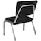 Flash Furniture Hercules Medical Waiting Room Chair, Black Back, 26-1/2 in W 23-1/2" L 34" H, Fabric Seat XU-DG-60442-660-2-BK-GG - alternate 2