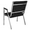 Flash Furniture Contemporary Chair Hercules Baritrc Chair, Slvr Frm, Blk Fbrc, Fixed Arms, 18" Height, Fabric XU-DG-60443-670-1-BK-GG - alternate 4
