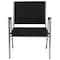Flash Furniture Contemporary Chair Hercules Baritrc Chair, Slvr Frm, Blk Fbrc, Fixed Arms, 18" Height, Fabric XU-DG-60443-670-1-BK-GG - alternate 6