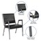Flash Furniture Contemporary Chair Hercules Bariatric Armchair, Blk Vinyl, Fixed Arms, 18" Height, Vinyl XU-DG-60443-670-1-BK-VY-GG - alternate 4