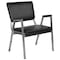Flash Furniture Contemporary Chair Hercules Bariatric Armchair, Black Vinyl, Fixed Arms, 18" Height, Vinyl XU-DG-60443-670-2-BV-GG - alternate 3