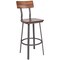Flash Furniture Flint Walnut/Gray Metal Barstool XU-DG-60582B-GG - alternate 8