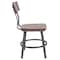 Flash Furniture Flint Restaurant Chair, Gray Back, 16-1/4 in W 22-1/4" L 33-1/2" H XU-DG-60582-GG - alternate 2