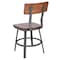 Flash Furniture Flint Restaurant Chair, Gray Back, 16-1/4 in W 22-1/4" L 33-1/2" H XU-DG-60582-GG - alternate 5