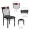 Flash Furniture Eclipse Restaurant Chair, 17 in W 24-1/2" L 35-3/4" H XU-DG-60618-WAL-BLKV-GG - alternate 4