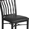 Flash Furniture Eclipse Restaurant Chair, 17 in W 24-1/2" L 35-3/4" H XU-DG-60618-WAL-BLKV-GG - alternate 5