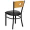 Flash Furniture Hercules Restaurant Chair, 16-1/4 in W 21-1/2" L 32-3/4" H, Vinyl Seat XU-DG-6F2B-CIR-BLKV-GG - alternate 2